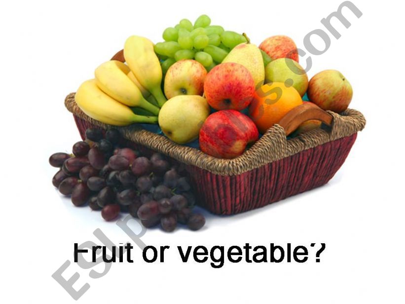 Fruit or vegetable powerpoint