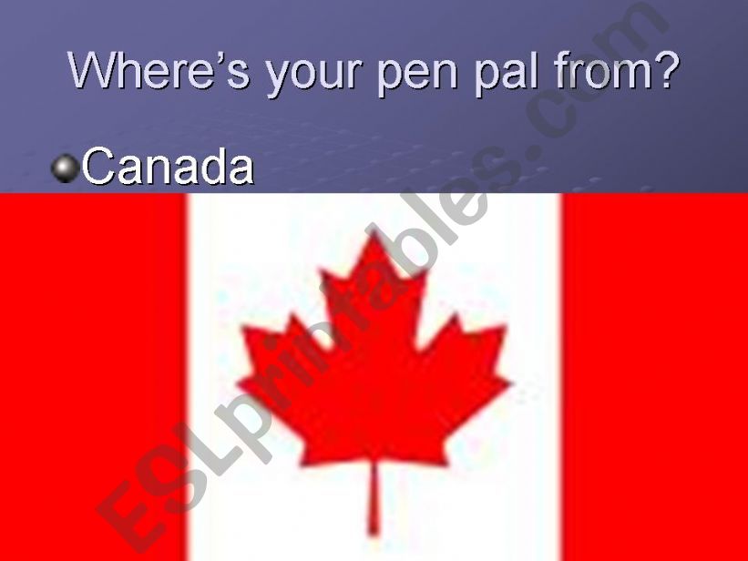 wheres your pen pal from powerpoint