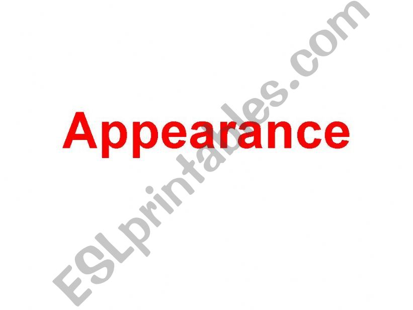 appearance powerpoint