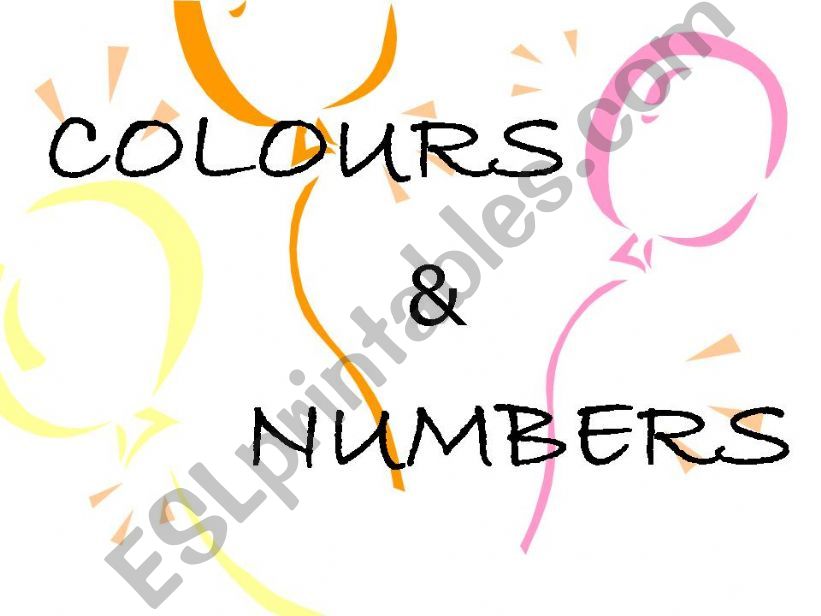 Colours&Numbers powerpoint