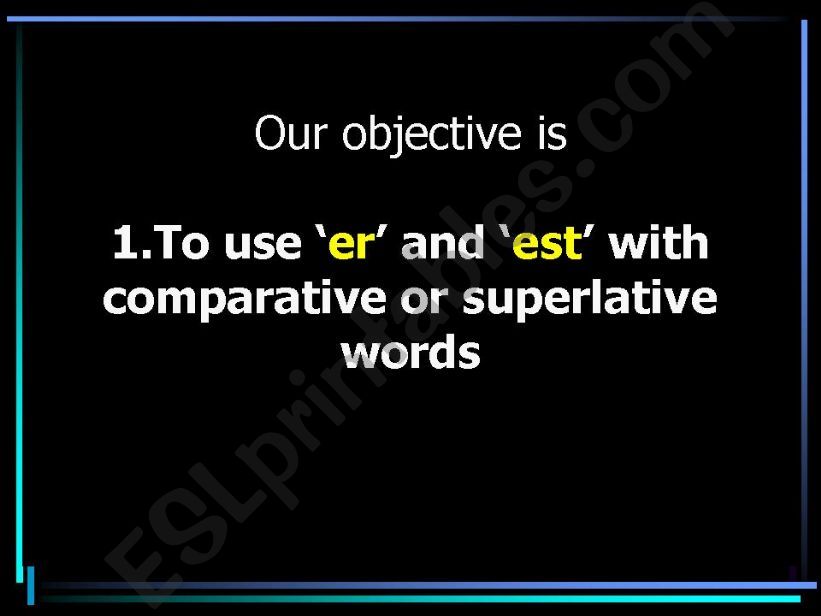 adjectives compare powerpoint