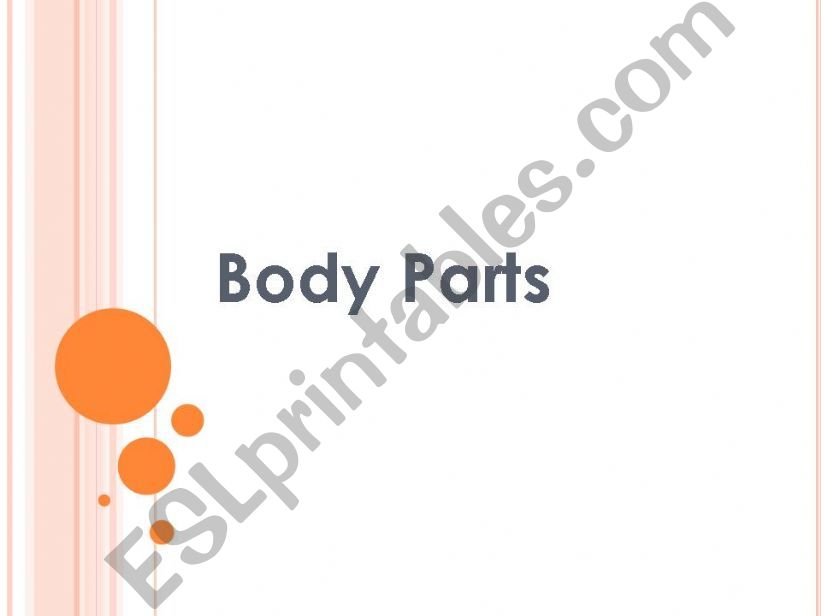 Introduction to Body Parts powerpoint