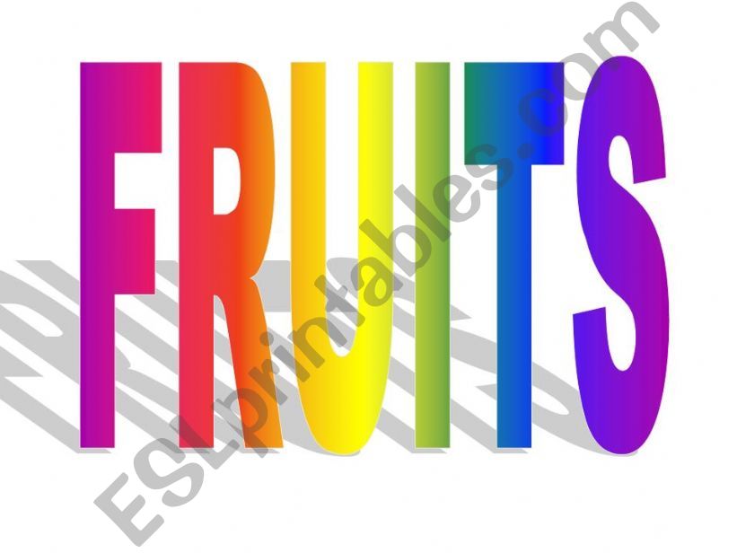 fruits powerpoint