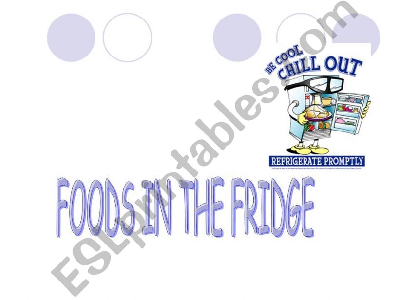 foods in the fridge powerpoint