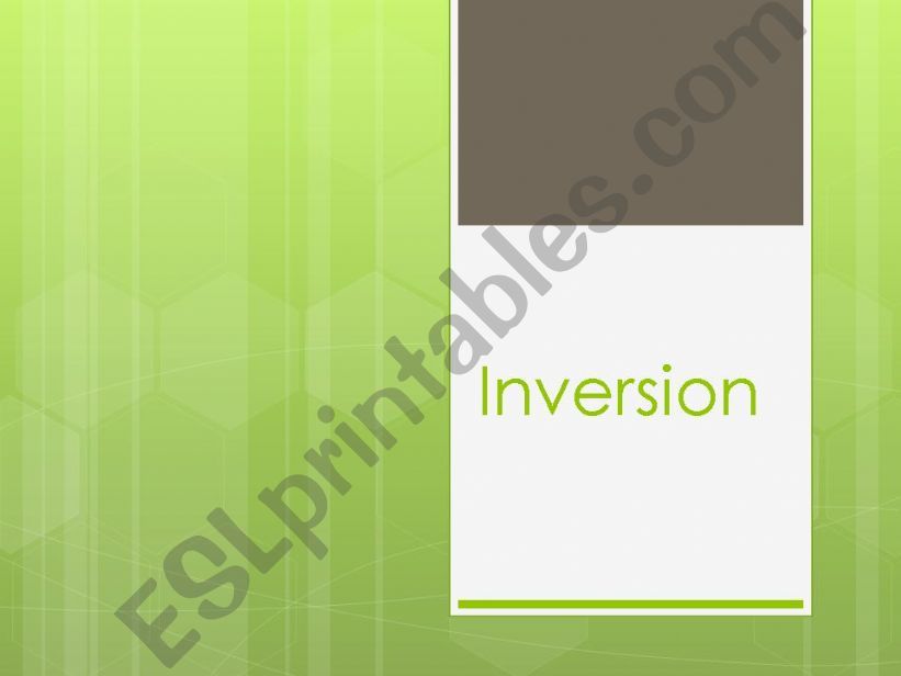 Inversion powerpoint