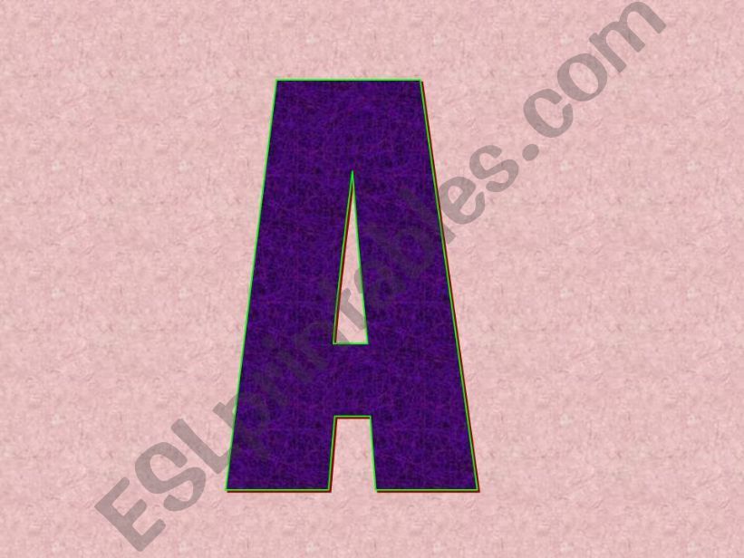 letter Aa powerpoint