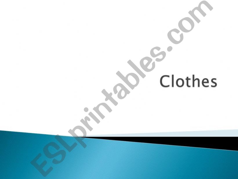 clothes powerpoint