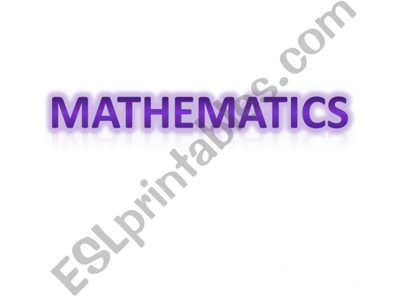 Mathematics powerpoint