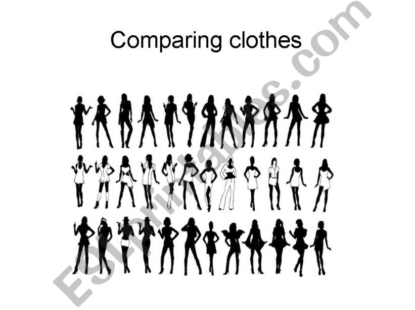 comparing clothes and fashion powerpoint