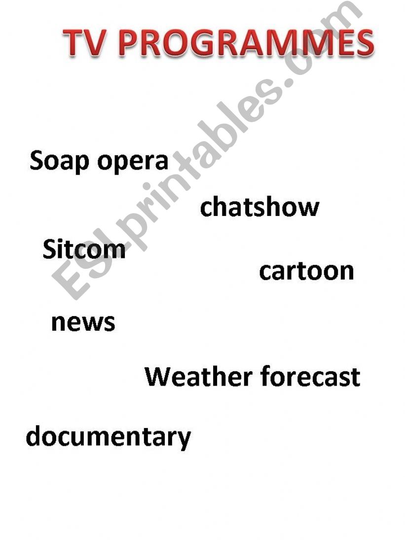 TV Programmes Puzzle powerpoint