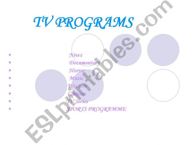 tv programs powerpoint