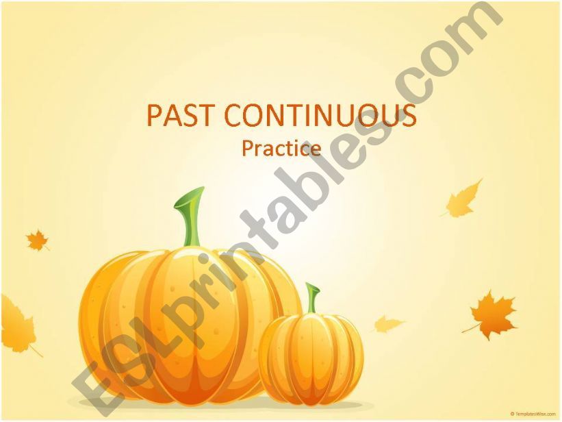 Past Continuous powerpoint