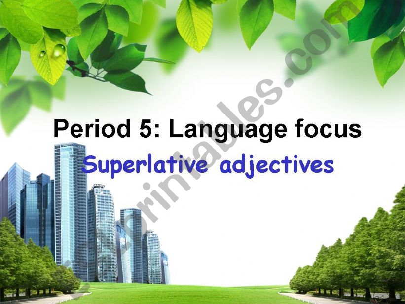 superlative adjectives powerpoint