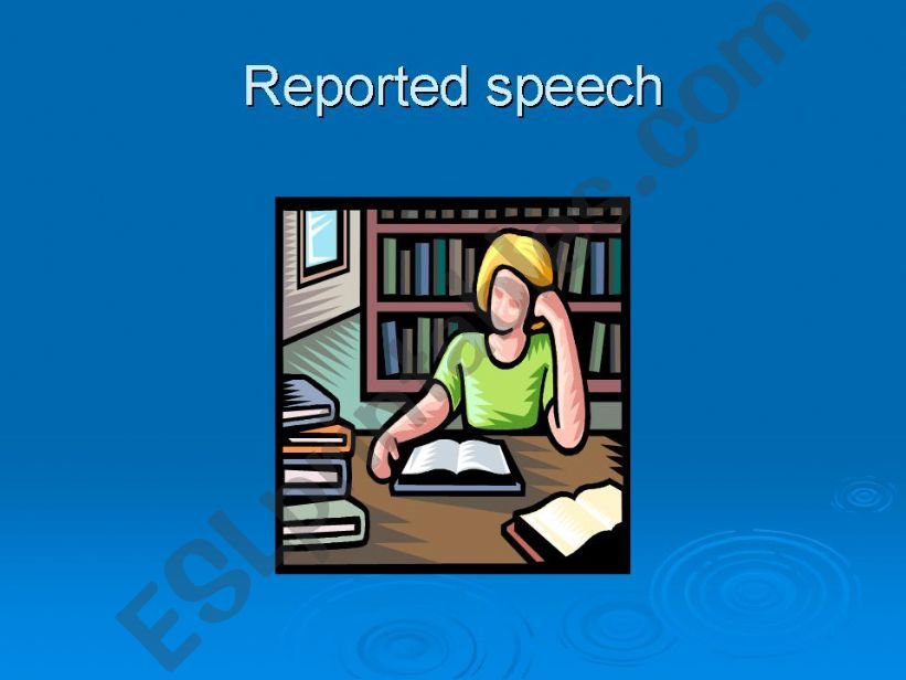 reported speech powerpoint