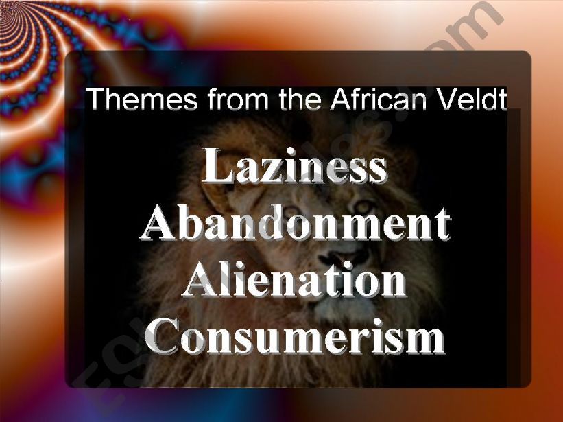 Themes for The African Veldt short story