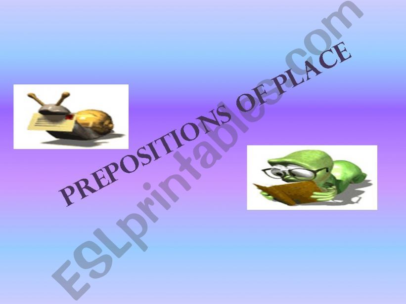 asking and giving answer about prepositions