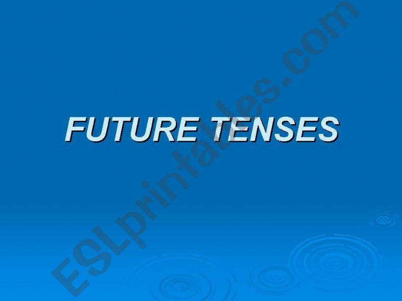Future tenses powerpoint