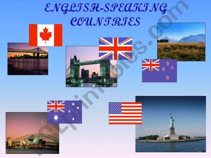 English -speaking countries:Australia