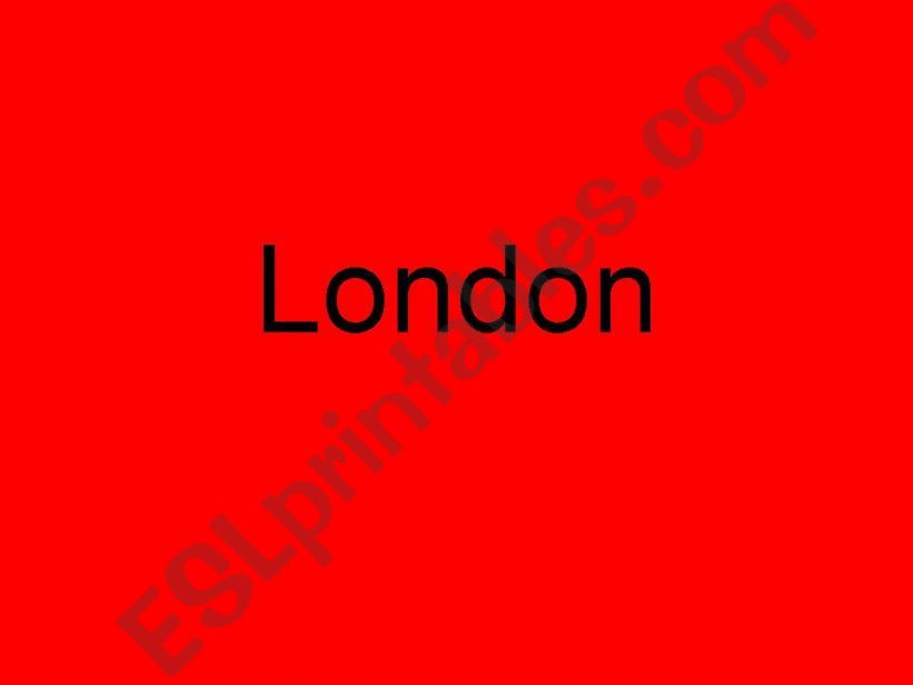 London sightseeings powerpoint