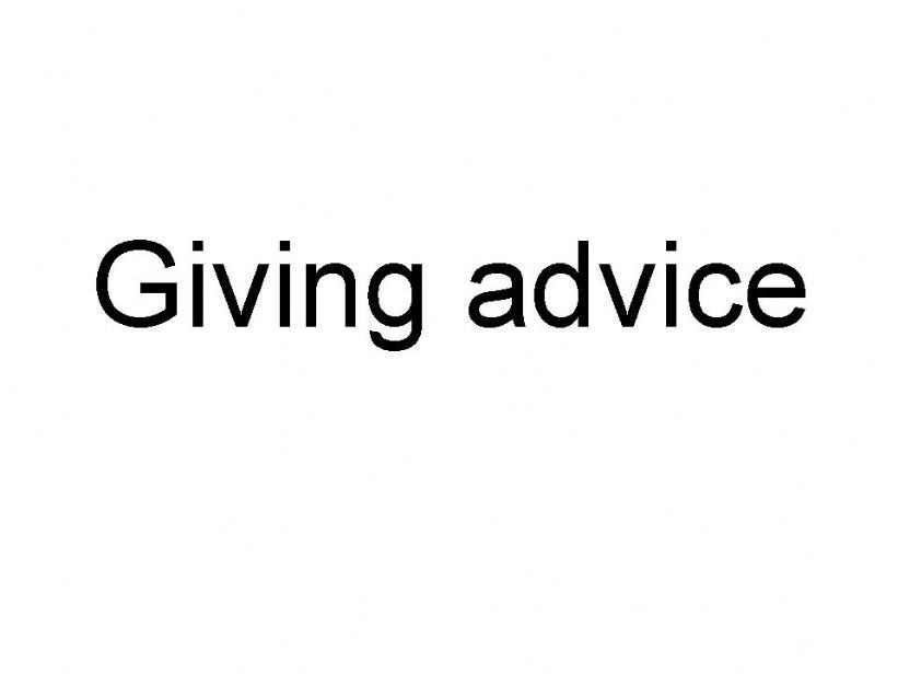 Giving advice powerpoint