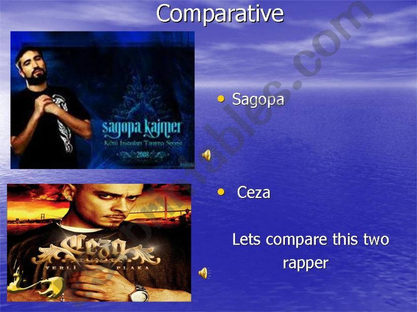 Comparing Two Turkish  Rapper powerpoint