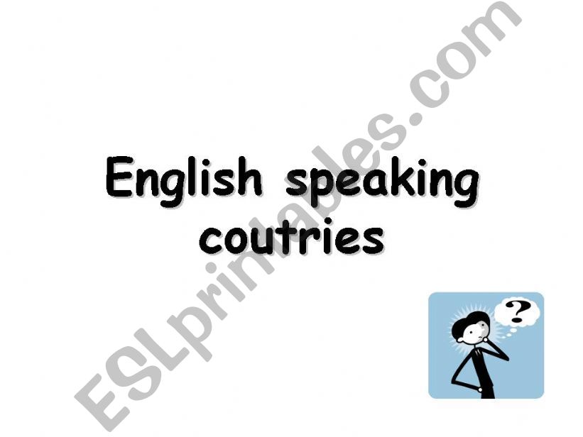 English Speaking Countries powerpoint