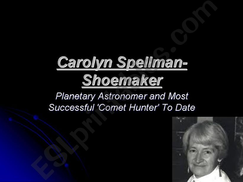 Carolyn Shoemaker  powerpoint