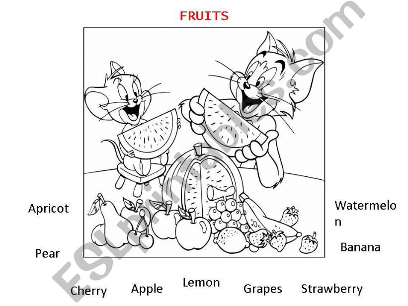 Labelling FRUITS powerpoint