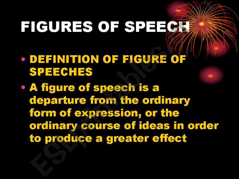 FIGURES OF SPEECH powerpoint