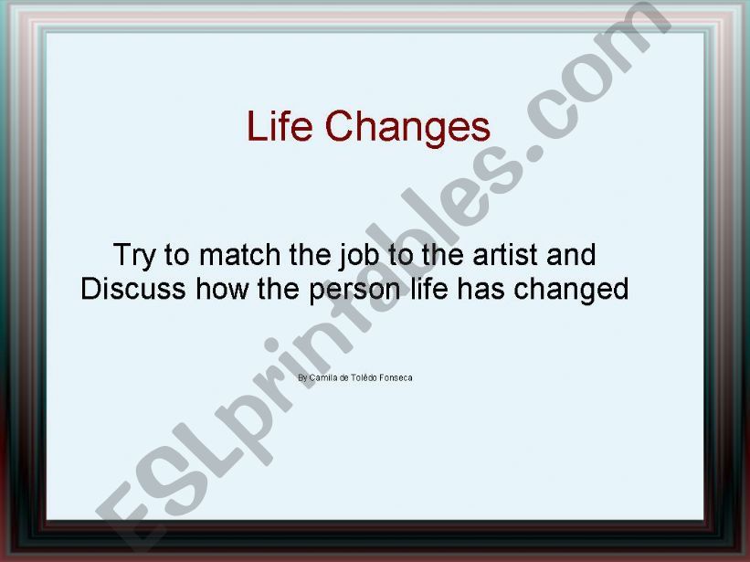 Life Changes powerpoint