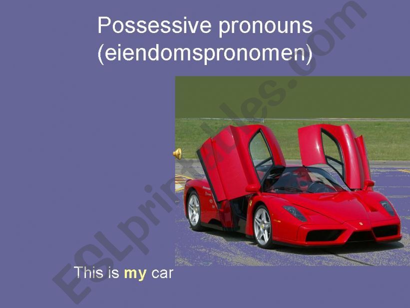 Possesive pronouns powerpoint