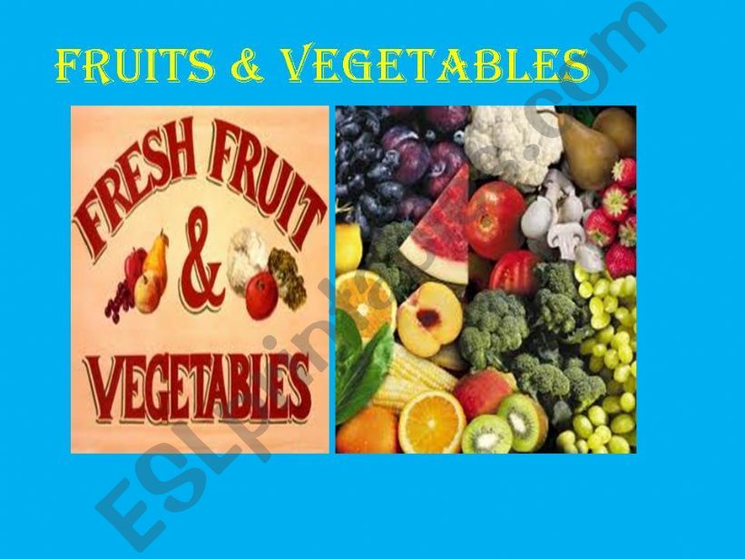FRUITS & VEGETABLES (28 PAGES)