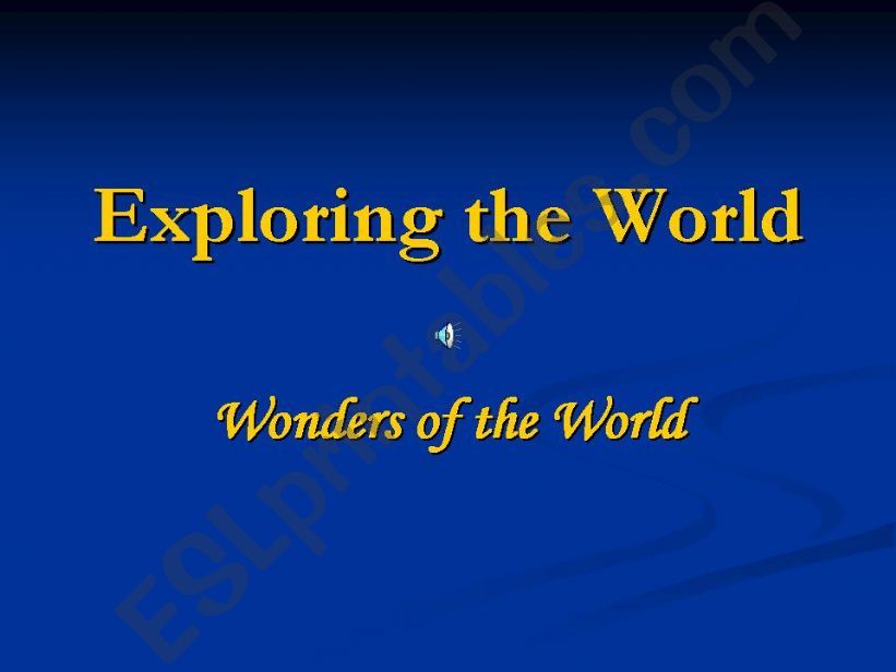 exploring the world powerpoint