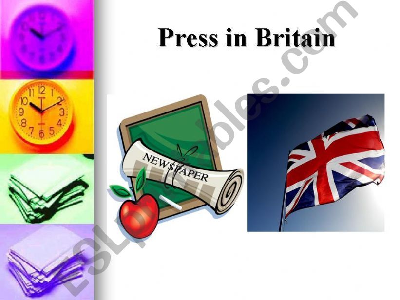 Press in Britain powerpoint