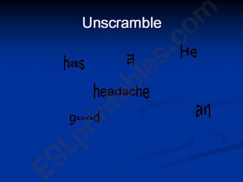 Unscramble powerpoint