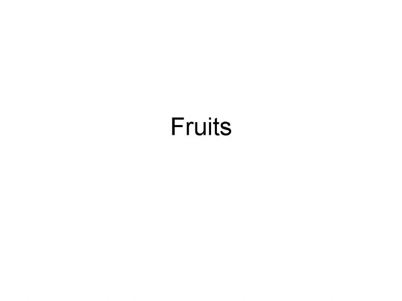 fruits and vegetables powerpoint