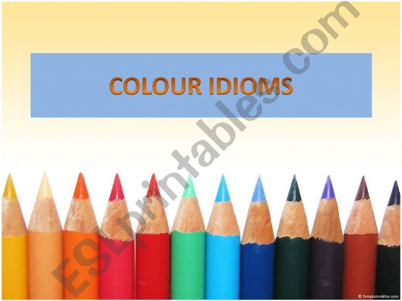 Colour Idioms powerpoint