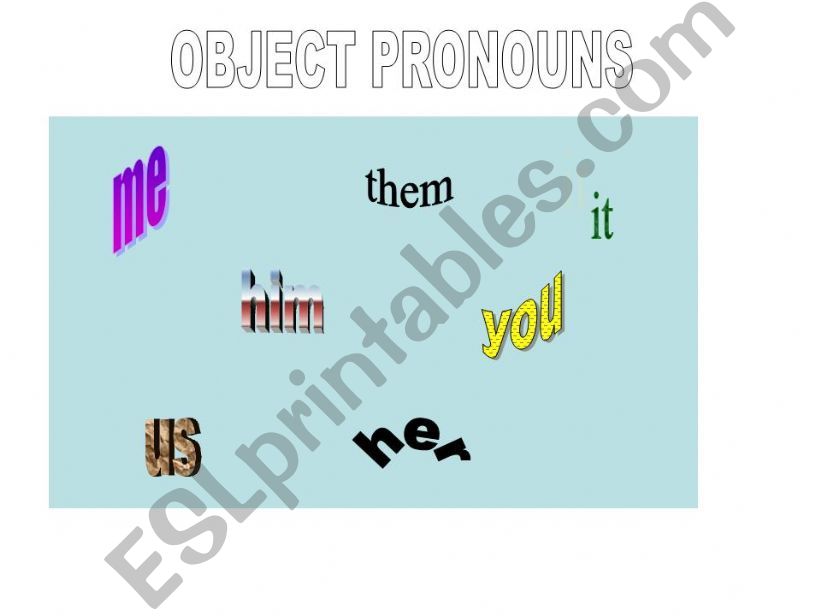 Object Pronouns powerpoint