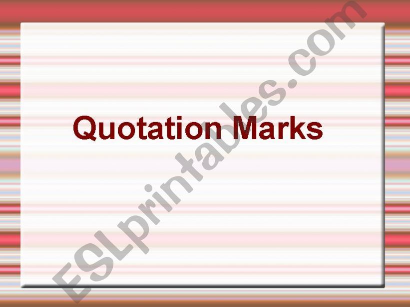 quotation marks powerpoint