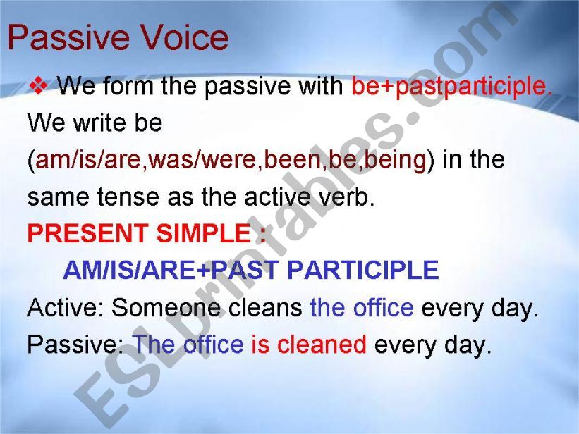 passive voice powerpoint