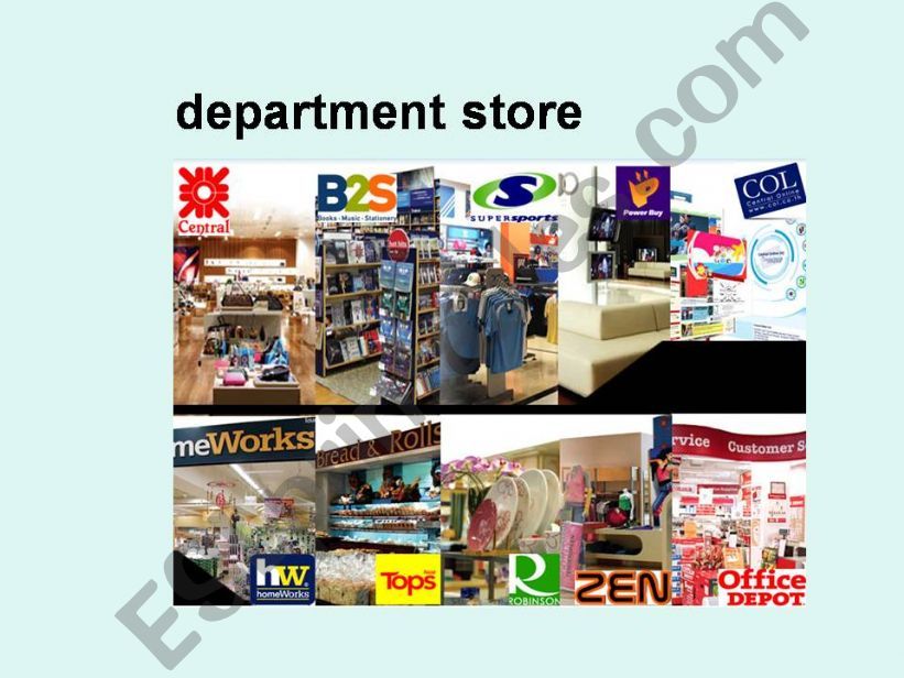 At the Department Store powerpoint