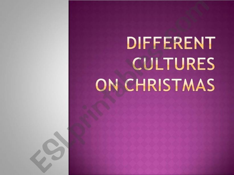 Christmas cultures powerpoint