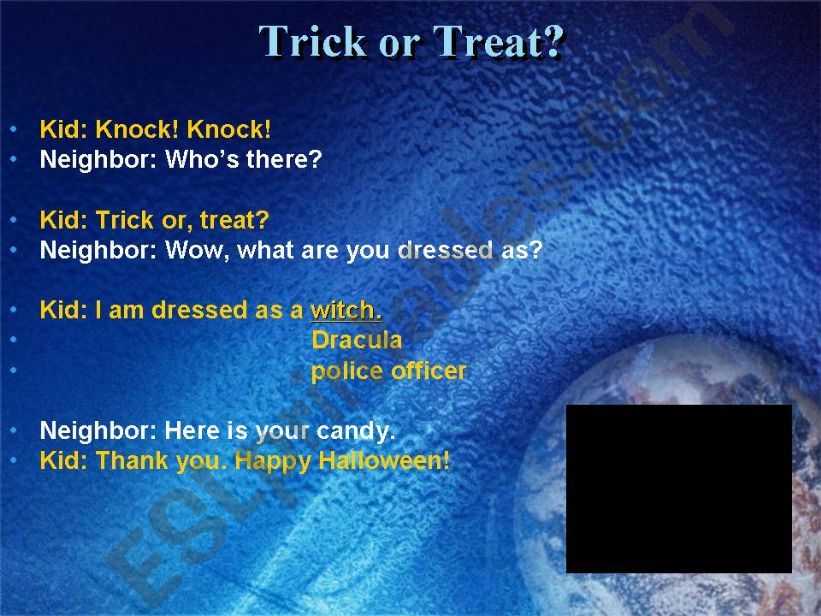 Trick or Treat?  powerpoint