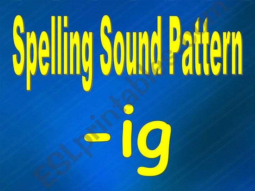 spelling sound pattern  powerpoint