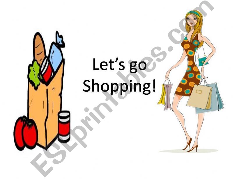 Lets go shopping! powerpoint
