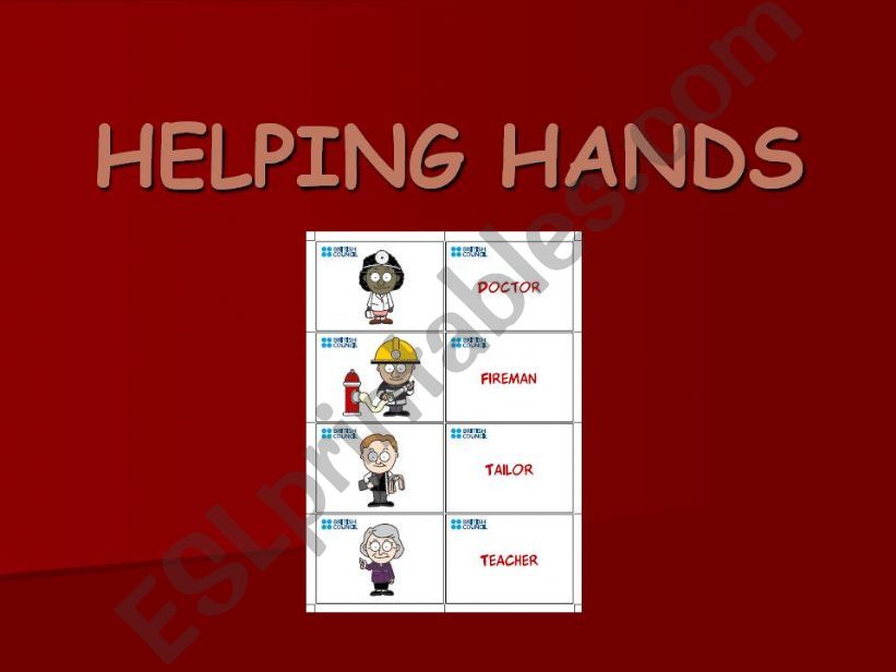 Helping hands powerpoint