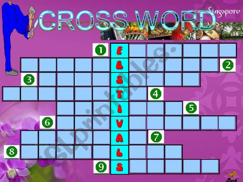 Festivals Crosswords (fully editable)