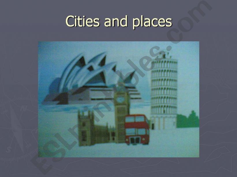 cities and places powerpoint