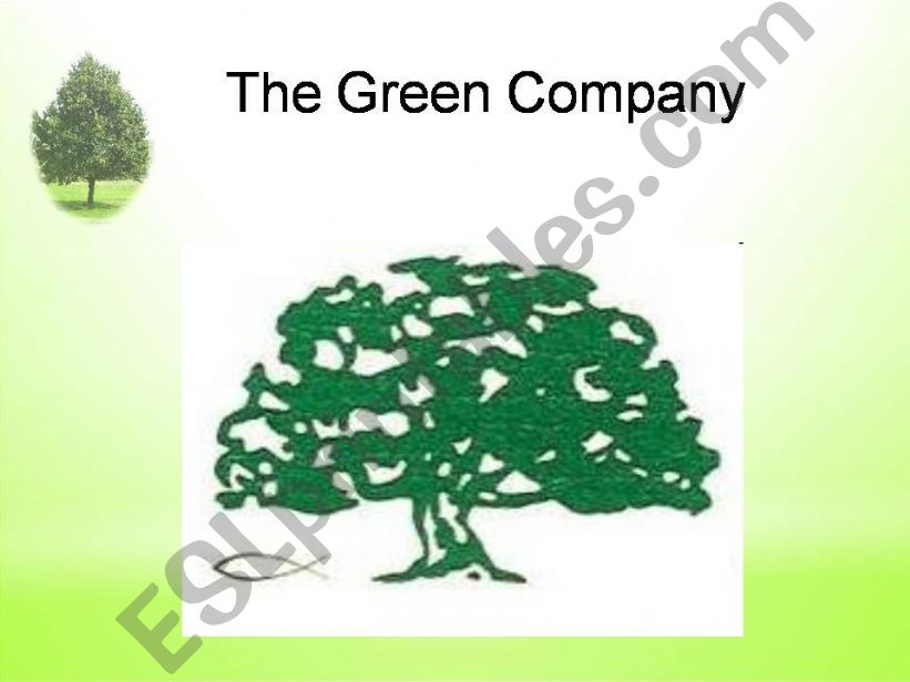 The Green Company powerpoint