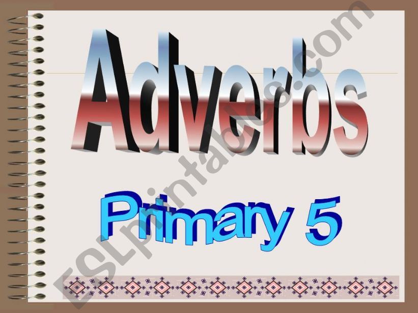 Adverbs powerpoint